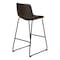 Monarch Specialties Office Chair, Bar Height, Standing, Computer Desk, Work, Pu Leather Look, Metal, Brown, Black I 7753 - alternate 3